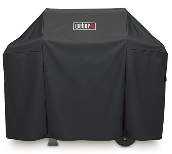 Windproof Rip-Proof Waterproof Barbecue Gas Grill Cover Spirit 300 Series and Spirit 200 Series 52 inch 600D Heavy Duty Cover UV & Weather Resistant DELXO Grill Cover for Weber Spirit II 300 Series 